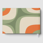 Modernistischer Retro Groove Gästebuch (Rückseite)