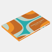 Modernistischer Retro Groove Gästebuch (Ecke)