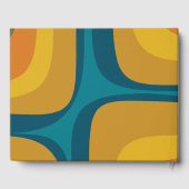 Modernistischer Retro Groove Gästebuch (Rückseite)