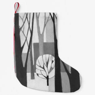Modernistischer städtischer Winter-Malerei-Strump Kleiner Weihnachtsstrumpf