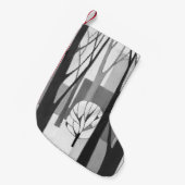 Modernistischer städtischer Winter-Malerei-Strumpf Kleiner Weihnachtsstrumpf (Vorderansicht (hängend))