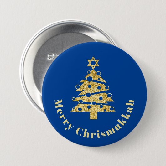 Modernistischer Weihnachtsbaum Star von David Butt Button (Vorne & Hinten)