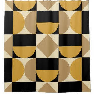 Modernistisches geometrisches Design Duschvorhang