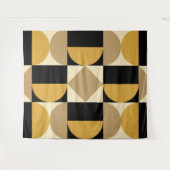 Modernistisches geometrisches Design Wandteppich (Vorderseite (Horizontal))