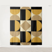 Modernistisches geometrisches Design Wandteppich (Vorderseite)