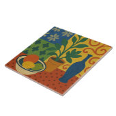 Modernistisches Stillleben mit Fruchtmalerei Fliese (Seite)