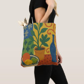 Modernistisches Stillleben mit Fruchtmalerei Tasche (Von Nahem)