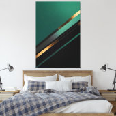 Modernity in Green and Gold Leinwanddruck (Insitu (Schlafzimmer))