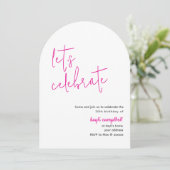 ModernnCustom-Foto angeArched Einladung (Stehend Vorderseite)