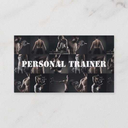 ModernPersonal Trainer Fitness Sport Business Card Visitenkarte (Vorderseite)