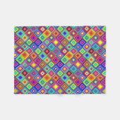 ModernRetro Squares Fleece Blanket (Vorderseite (Horizontal))