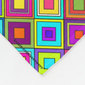 ModernRetro Squares Fleece Blanket (Ecke)