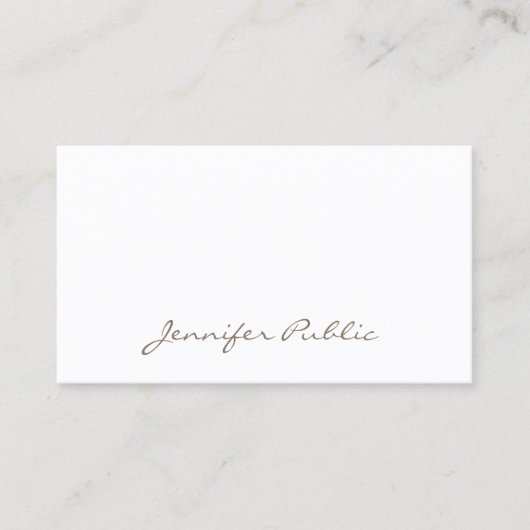 Modernste, Berufliche Niedliche Sauberkeit Schlich Visitenkarte (Vorderseite)