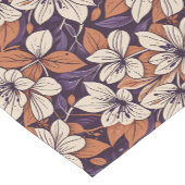 Modernste Fall-Blume Lila & Creme-Throw Kissen Kurzer Tischläufer (Ecke)