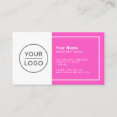 Modernste Farbe in rosa, je nach Farbe Visitenkarte (Vorderseite)