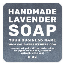 Modernste handgefertigte Lavenderseife Dark Blue O