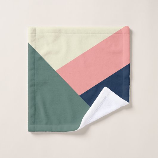 Modernste, minimale abstrakte geometrische Struktu Badhandtuch Set (Waschlappen)