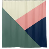 Modernste, minimale abstrakte geometrische Struktu Duschvorhang (Vorderseite)