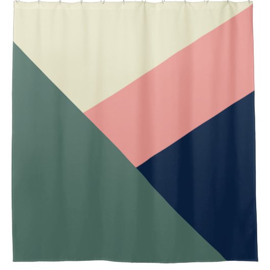 Modernste, minimale abstrakte geometrische Struktu Duschvorhang (Vorderseite)
