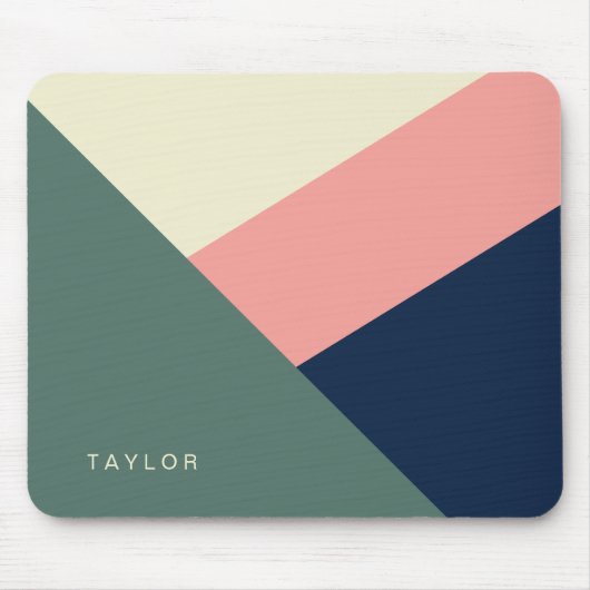 Modernste, minimale abstrakte geometrische Struktu Mousepad (Vorne)