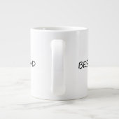 Modernste minimalistisch-schwarzweiße Vater-Techni Jumbo-Tasse (Rückseite)