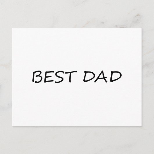 Modernste minimalistisch-schwarzweiße Vater-Techni Postkarte (Vorderseite)