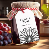 Modernste, moderne, minimalistische Blumen Geschenkanhänger