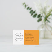 Modernste, moderne Orange in jeder Farbe Visitenkarte (Stehend Vorderseite)