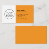 Modernste, moderne Orange in jeder Farbe Visitenkarte (Vorne/Hinten)