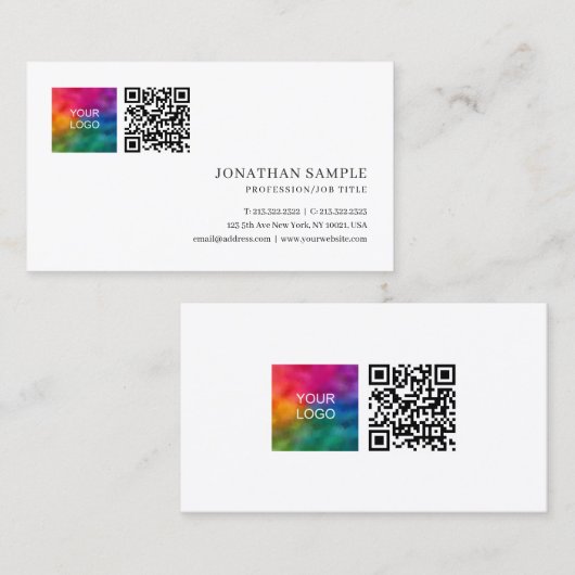 Modernste Schlichte Vorlage für den Kunden Visitenkarte (Vorne/Hinten)