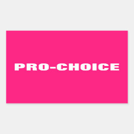 Modernste Version von Pink & Weiß Rechteckiger Aufkleber