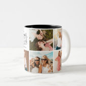 Modernster-Bester-Freund-BFF-Script-Foto Zweifarbige Tasse (VorderseiteRechts)
