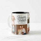 Modernster-Bester-Freund-BFF-Script-Foto Zweifarbige Tasse (Vorderseite Links)
