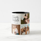 Modernster-Bester-Freund-BFF-Script-Foto Zweifarbige Tasse (Mittel)