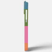 Modernster Farbblock 3 mit Individuelle Name Case-Mate iPhone Hülle (Rückseite / Links)