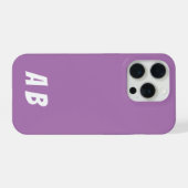 Modernster Name Minimal Lila iPhone Hülle (Rückseite (Horizontal))