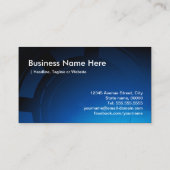 Modernstes Hightech Global Cloud Computing Visitenkarte (Rückseite)