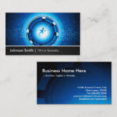 Modernstes Hightech Global Cloud Computing Visitenkarte (Vorne/Hinten)