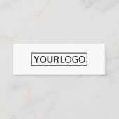 Modernstes Logo Mini Visitenkarte (Vorderseite)