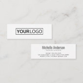 Modernstes Logo Mini Visitenkarte (Vorne/Hinten)