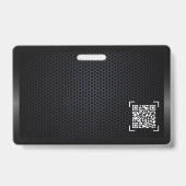 Modernstes, schwarz-minimalistisches Automobilgesc Ausweis (Rückseite)