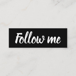 Modernstes Schwarz-Weiß-System der sozialen Medien Mini Visitenkarte