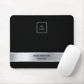 Modernstes Schwarzsilber-Geschäft Mousepad (Mit Mouse)