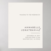 Modernstes und minimalistisches Schwarz-weiße Poster (Vorne)