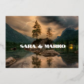 ModernTypografie | Bergsee Folieneinladung (Rückseite)