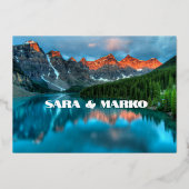 ModernTypografie | Bergsee Folieneinladung (Rückseite)