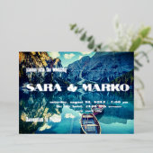 ModernTypografie | Bergsee Folieneinladung (Stehend vorne)