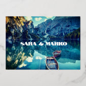 ModernTypografie | Bergsee Folieneinladung (Rückseite)