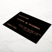 ModernTypografie | Minimalistische Hochzeit Folieneinladung (Gedreht)