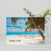 ModernTypografie | Minimalistische Hochzeit Folieneinladung (Stehend vorne)